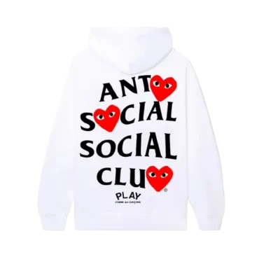 White Hoodie ASSC X COMME des GARCONS