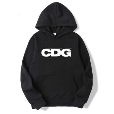 CDG New Hoodie Black