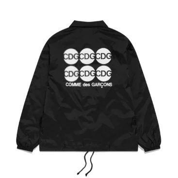 Cdg Dot Coach Jacket Black