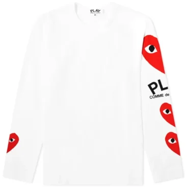 COMME DES GARCONS PLAY WOMEN LONG SLEEVE MULTI HEART