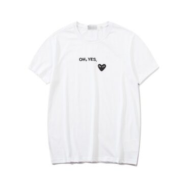 Cdg Oh Yes White Tee