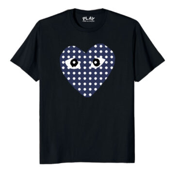 Comme Des Garcons Blue Heart Shirt