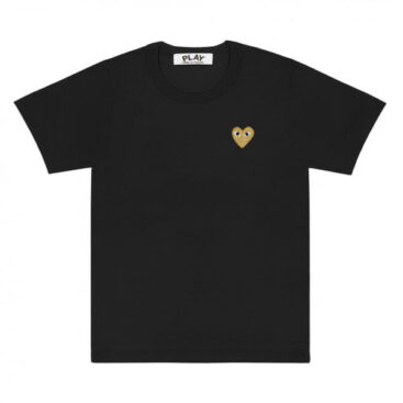 PLAY BASIC T-SHIRT GOLD EMBLEM (BLACK)