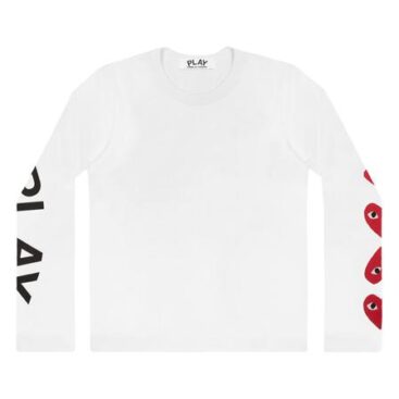 Play Comme des Garçons Heart Long Hoodie