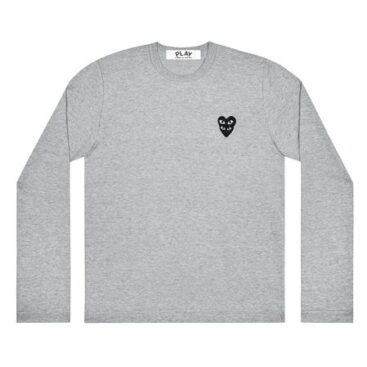 Play Comme des Garçons Double Eye Black Heart Longsleeve (Grey)