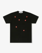 Play Multi Red Heart Logo T-Shirt Black