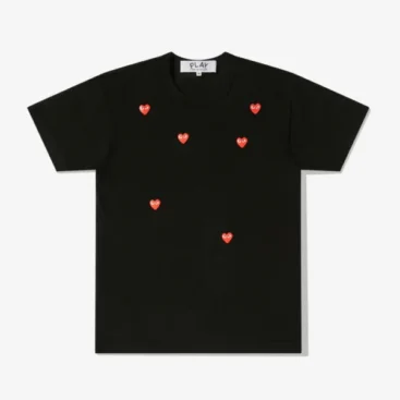 Play Multi Red Heart Logo T-Shirt Black