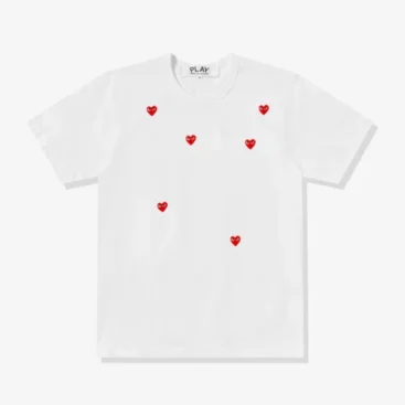 Play Multi Red Heart Logo T-Shirt White