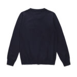 Comme Des Garcons Play Double Heart Knit Sweater Navy Blue