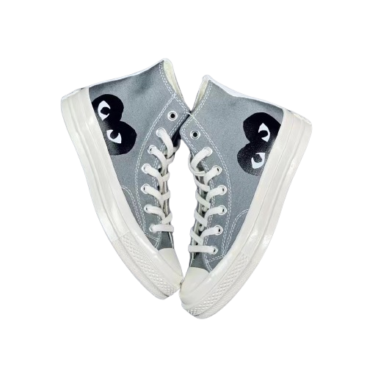 CONVERSE BLACK HEART GREY HIGH TOP